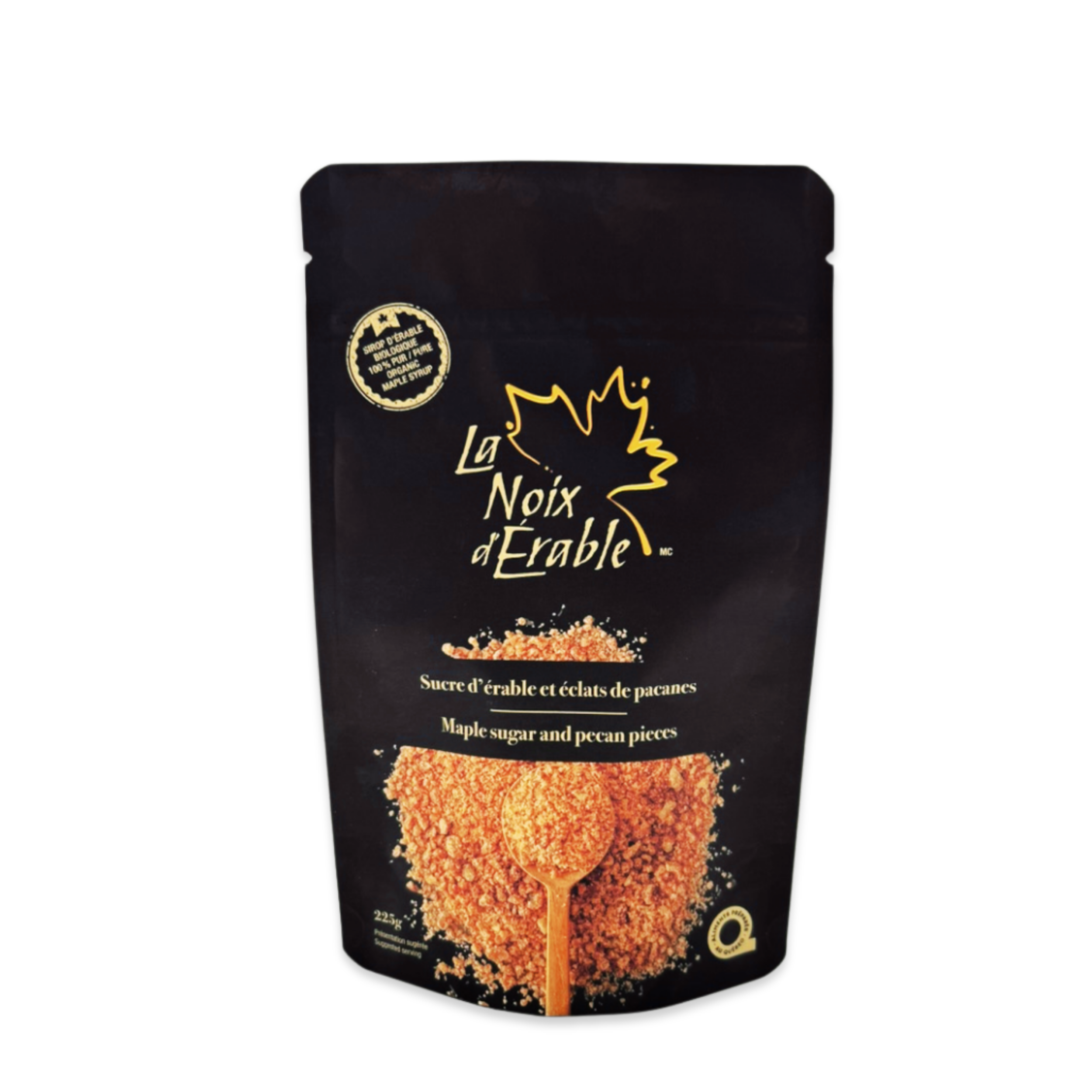 Sucre d'érable et éclats de pacanes